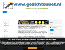 Tablet Screenshot of gedichtennet.nl